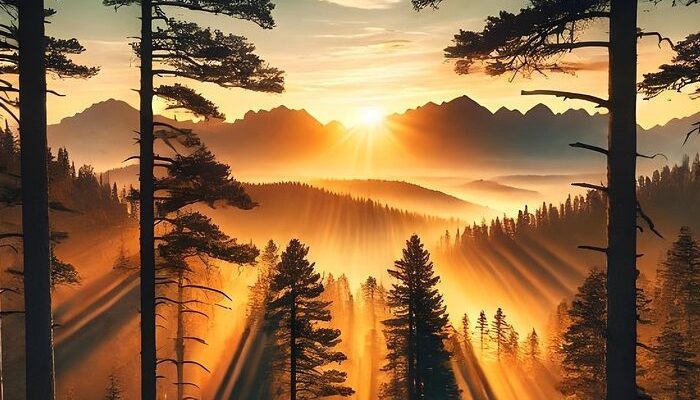 aamu, auringonnousu, kajo